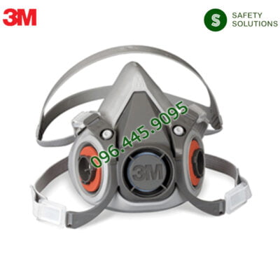 Mặt Nạ Nửa Mặt Bảo Vệ Hô Hấp 3M™ 6200, Cỡ Vừa
