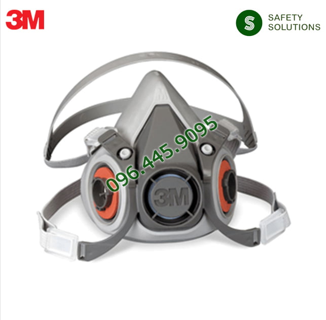 Mặt Nạ Nửa Mặt Bảo Vệ Hô Hấp 3M™ 6200, Cỡ Vừa