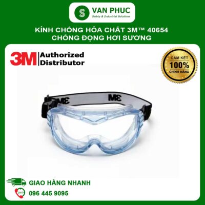 Kính Chống Hóa Chất 3M™ Fahrenheit™ 40654, Chống Đọng Hơi Sương