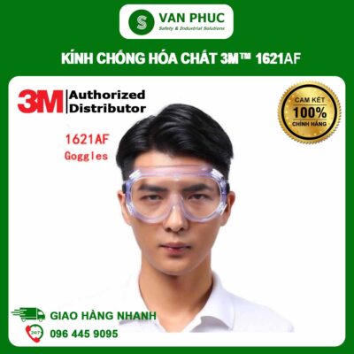 Kính Chống Hóa Chất 3M™ 1621Af, Có Phủ Lớp Chống Đọng Sương