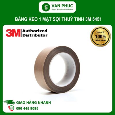 Băng keo 1 mặt sợi thuỷ tinh 3M 5451