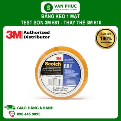 Băng keo 1 mặt test sơn 3M 681 - Thay thế 3M 610