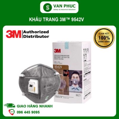 Khẩu Trang Lọc Bụi Bảo Vệ Hô Hấp 3M™ 9542V, Có Van, Tiêu Chuẩn AS/ANZS P2
