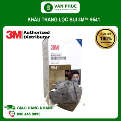 Khẩu Trang Lọc Bụi Bảo Vệ Hô Hấp 3M™ 9541, Cỡ Vừa Lớn, Tiêu Chuẩn AS/ANZS P2