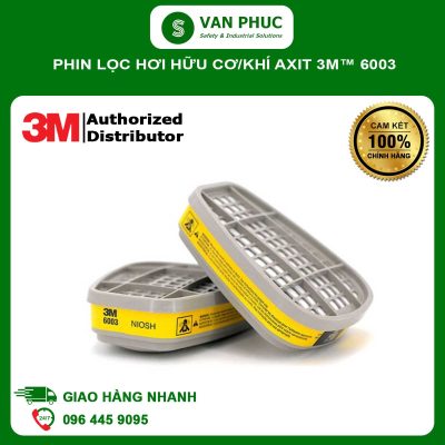 PHIN LỌC HƠI HỮU CƠ/KHÍ AXIT 3M™ 6003