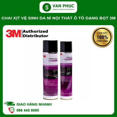 Chai xịt vệ sinh da nỉ nội thất ô tô dạng bọt 3M