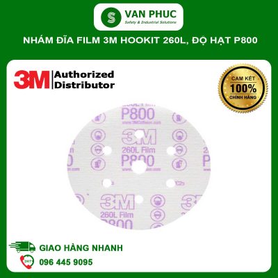 Nhám đĩa film 3M Hookit 260L, độ hạt P800
