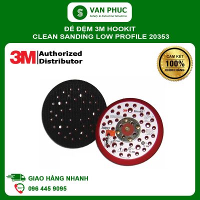 Đế đệm 3M Hookit Clean sanding low profile 20353