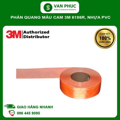 Phản quang màu cam 3M 6186R, nhựa PVC