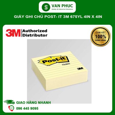 Giấy ghi chú post- it 3M 675YL 4in x 4in