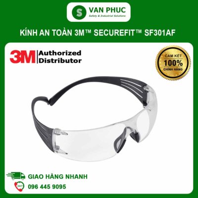 Kính An Toàn 3M™ SecureFit™ SF301AF, Chống Đọng Sương, Tròng Trong