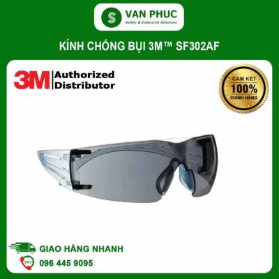 Kính Chống Bụi 3M™ SecureFit™ SF302AF, Chống Đọng Sương, Tròng Đen