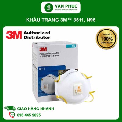 KHẨU TRANG LỌC BỤI BẢO VỆ HÔ HẤP 3M™ 8511, N95