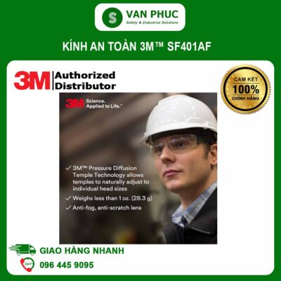 Kính An Toàn 3M™ Securefit™ SF401AF, Chống Đọng Sương, Tròng Trong