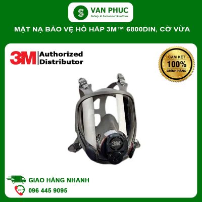 Mặt Nạ Bảo Vệ Hô Hấp 3M™ 6800DIN, Cỡ Vừa